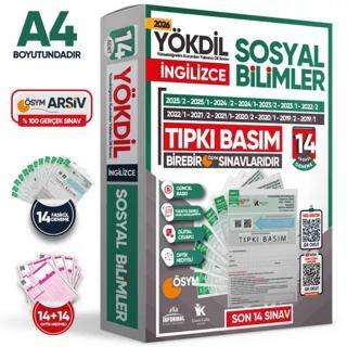 2026 YÖKDİL İngilizce SOSYAL BİLİMLER ÖSYM Çıkmış Soru Tıpkı Basım Deneme Paketi 14lü Türkiye Geneli - 1