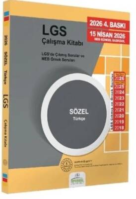 2026 8. Sınıf LGS MEB Örnek Soruları Türkçe Sözel Çalışma Kitabı - 1