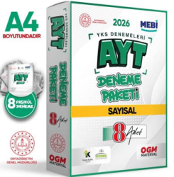 2026 YKS-AYT MEBİ Online Güncel Sayısal 8li Seri Deneme Fasikül Paketi A4 Boyut Renkli - Karakutu Yayın