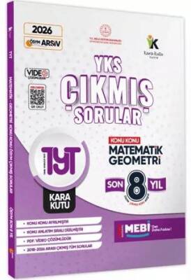 2026 YKS-TYT Matematik-Geometri Karakutu ÖSYM Çıkmış Soru Bankası Çözümlü Konu Konu Son 8 Yıl - 1