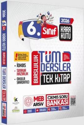 2026 6.sınıf İOKBS BURSLULUK Tüm Dersler Çıkmış Soru Bankası Tek Kitap Yeni Sistem Tamamı Çözümlü - 1