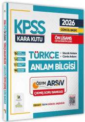 Karakutu Yayın 2026 KPSS Önlisans-Ortaöğretim Türkçenin Kara Kutusu ANLAM BİLGİSİ ÖSYM Çıkmış Soru Bankası - Karakutu Yayın