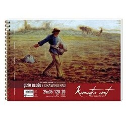 Karatis Art 120Gr 25x35 20 Yaprak Spiralli Çizim Blok - 1