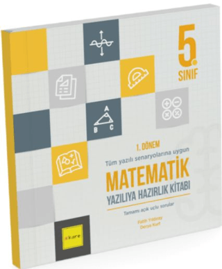 Kare Yayınları 5. Sınıf 1. Dönem Matematik Yazılıya Hazırlık Kitabı - 1