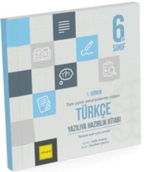Kare Yayınları 6. Sınıf 1. Dönem Türkçe Yazılıya Hazırlık Kitabı - Kare Yayınları