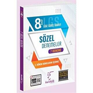 Karekök Yayıncılık Karekök Yayınları 8. Sınıf LGS 7`li Sözel Deneme - 1