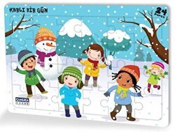 Karlı Bir Gün - Eğlenceli Puzzle 4 - Çamlıca Çocuk Yayınları