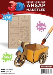 Kasalı Bisiklet Ahşap Maket - Halk Kitabevi