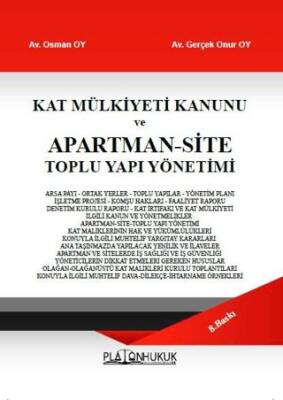 Kat Mülkiyeti Kanunu ve Apartman‐Site Toplu Yapı Yönetimi - 1