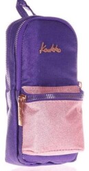 Kaukko Amazing Junior Bag Kalem Çantası Simli-Mor - Kaukko