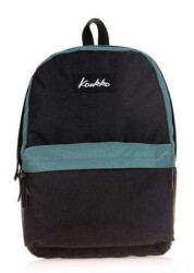 Kaukko Basic Colors Sırt Çantası Siyah-Petrol K1412 - Kaukko
