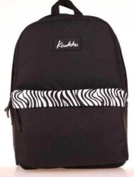 Kaukko Basic Colors Sırt Çantası Siyah Zebra K1626 - Kaukko