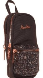 Kaukko Bright Junior Bag Kalem Çantası Taşlı-Siyah K2718 - Kaukko