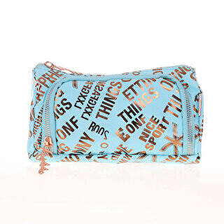 Kaukko Brokar Plump Happy - Turkuaz Kalem Çantası K2523 - 1