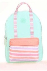 Kaukko Double Stripe Sırt Çantası Mint K1767 - Kaukko