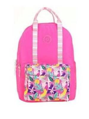 Kaukko Double Stripe Sırt Çantası Pink K1762 - 1