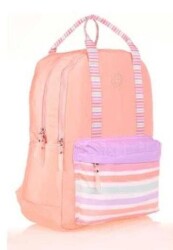 Kaukko Double Stripe Sırt Çantası Salmon K1766 - Kaukko