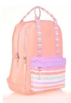 Kaukko Double Stripe Sırt Çantası Salmon K1766 - 1