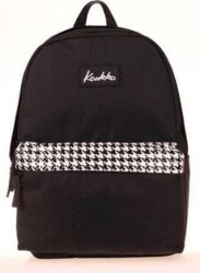 Kaukko K1628 Basıc Colors Sırt Çantası Siyah Patern - Kaukko