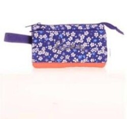 Kaukko K2677 Hat Accordıon Kalem Çantası Navy Blue Flow - Kaukko