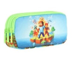 Kaukko Kıds 3 Bölmeli Kalem Çantası Flat Craft L8280 - Kaukko