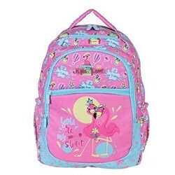 Kaukko Kids and Love Design Pink Flamingo Sırt Çantası - Kaukko