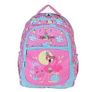 Kaukko Kids and Love Design Pink Flamingo Sırt Çantası - 1