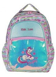 Kaukko Kids and Love Unicorn Sırt Çantası Aynalı Simli - Kaukko