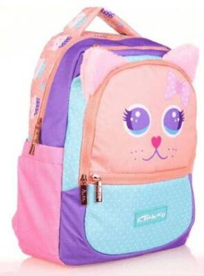 Kaukko Kids Sırt Çantası Cute Face Cat L5142 - 1