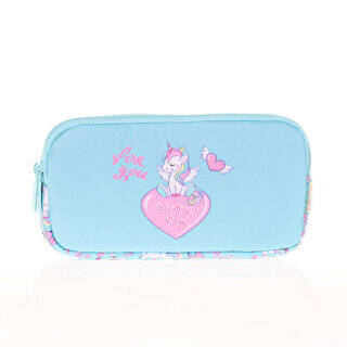 Kaukko Kids&Love 3 Bölmeli Ayna - Taş Unicor Kalem Çantası L8094 - 1