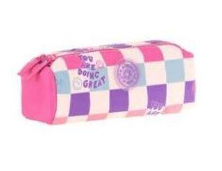 Kaukko Nature Soft Dual Kalem Çantası Pınk Art K2698 - 1