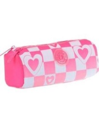 Kaukko Nature Soft Dual Kalem Çantası Pınk-Blue K2699 - Kaukko