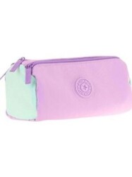 Kaukko Quıck 3 Bölmeli Kalem Çantası Lılac K2702 - Kaukko