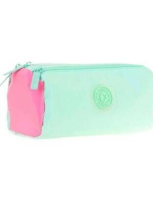 Kaukko Quıck 3 Bölmeli Kalem Çantası Mınt K2701 - 1