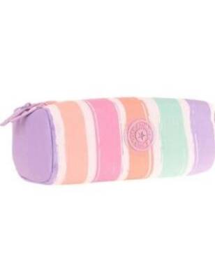 Kaukko Rainbow Dual Kalem Çantası Lıne Lılac K2712 - 1