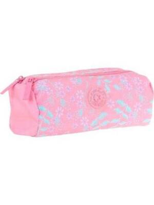 Kaukko Soft Floral Dual Kalem Çantası Pınk Flower K2705 - 1