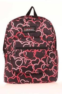 Kaukko Sprıng Sırt Çantası Black Hearts K1673 - 1