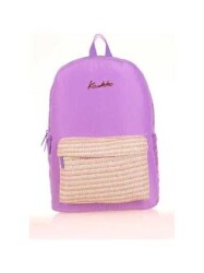 Kaukko Wıcker Sırt Çantası Lilac K1718 - Kaukko