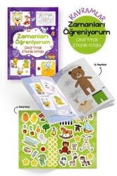 Kavramlar – Zamanları Öğreniyorum – Çıkartmalı Etkinlik Kitabı - Bigkids Yayınları