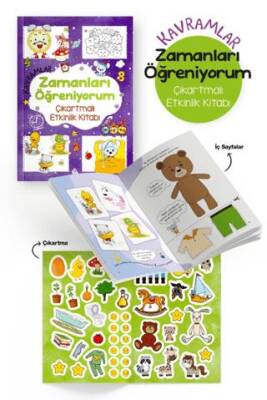 Kavramlar – Zamanları Öğreniyorum – Çıkartmalı Etkinlik Kitabı - 1