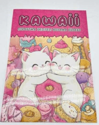 Kawaii Çıkartmalı Boyama Kitabı A4 16 Sayfa - 5. Kitap - BKM Kitap