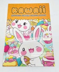 Kawaii Çıkartmalı Boyama Kitabı A4 16 Sayfa - 6. Kitap - BKM Kitap