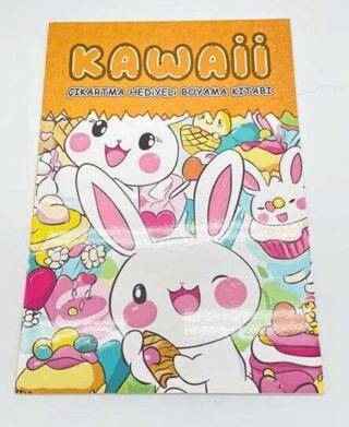 Kawaii Çıkartmalı Boyama Kitabı A4 16 Sayfa - 6. Kitap - 1