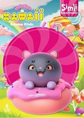 Kawaii Simli Çıkartmalı Boyama Kitabı - 1