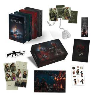 Kazazede 4 Kitap Yan Boyamalı Kutulu - 1