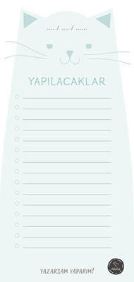 Kedili Yapılacaklar - Bloknot - 1