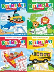 Kelime Avı - Bulmaca Kitabım - 4’lü Seri - Karatay Çocuk