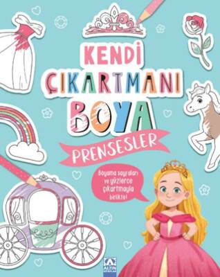 Kendi Çıkartmanı Boya - Prensesler - 1