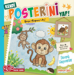 Kendi Posterini Yap! Boya Kopart As! Sevimli Hayvanlar - Parlayan Yıldız