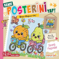 Kendi Posterini Yap! Boya Kopart As! Sevimli Meyveler - Parlayan Yıldız